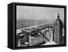 Eastern View of Singer Tower and Hudson River-null-Framed Stretched Canvas