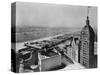 Eastern View of Singer Tower and Hudson River-null-Stretched Canvas
