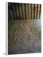 Eastern Wall with Relief and Ceiling, Chapel of Mastaba of Ptahhotep, Saqqara-null-Framed Photographic Print