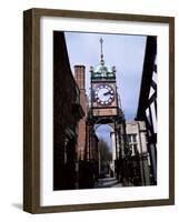 Eastgate Clock, Chester, Cheshire, England, United Kingdom-David Hunter-Framed Photographic Print