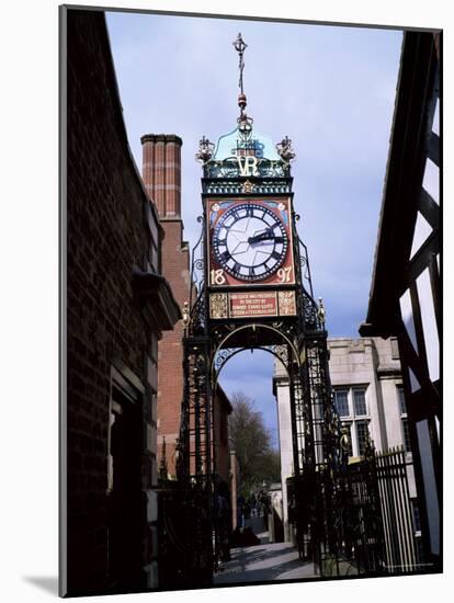 Eastgate Clock, Chester, Cheshire, England, United Kingdom-David Hunter-Mounted Photographic Print