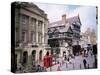 Eastgate Street, Chester, Cheshire, England, United Kingdom-David Hunter-Stretched Canvas