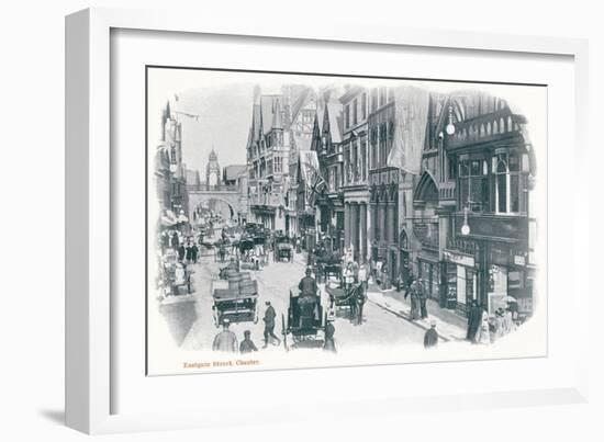 Eastgate Street, Chester, Cheshire-null-Framed Art Print