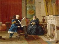 Knitting for the Soldiers, 1861-Eastman Johnson-Giclee Print