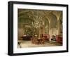 Eastnor Castle, Herefordshire: The Drawing Room, with Furniture Designed by Pugin, c.1840-null-Framed Giclee Print