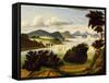 Eastport, and Passamaquoddy Bay (View of Hudson Valley), 1840-60 (Oil on Canvas)-Thomas Chambers-Framed Stretched Canvas