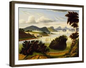 Eastport, and Passamaquoddy Bay (View of Hudson Valley), 1840-60 (Oil on Canvas)-Thomas Chambers-Framed Giclee Print