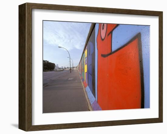 Eastside Art Gallery, Berlin Wall, Berlin, Germany-Walter Bibikow-Framed Premium Photographic Print