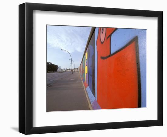 Eastside Art Gallery, Berlin Wall, Berlin, Germany-Walter Bibikow-Framed Photographic Print