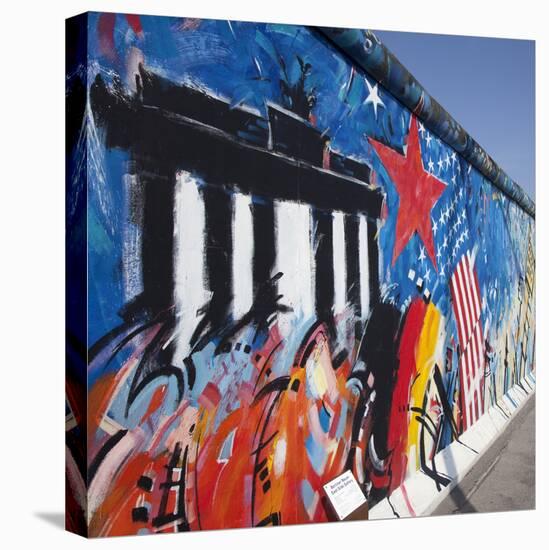 Eastside Gallery (Berlin Wall), Muhlenstrasse, Berlin, Germany-Jon Arnold-Stretched Canvas