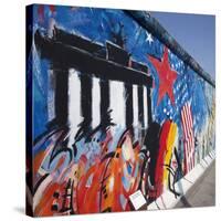 Eastside Gallery (Berlin Wall), Muhlenstrasse, Berlin, Germany-Jon Arnold-Stretched Canvas