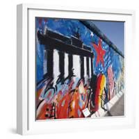 Eastside Gallery (Berlin Wall), Muhlenstrasse, Berlin, Germany-Jon Arnold-Framed Photographic Print