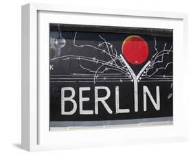 Eastside Gallery (Berlin Wall), Muhlenstrasse, Berlin, Germany-Jon Arnold-Framed Photographic Print