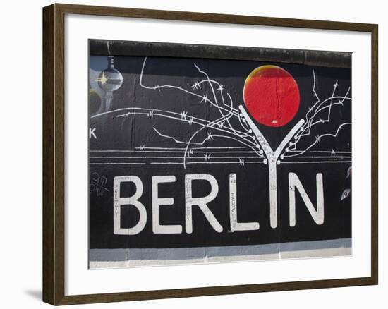 Eastside Gallery (Berlin Wall), Muhlenstrasse, Berlin, Germany-Jon Arnold-Framed Photographic Print