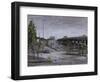 Eastville Roundabout, Light Rain, October-Tom Hughes-Framed Giclee Print