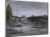 Eastville Roundabout, Light Rain, October-Tom Hughes-Mounted Giclee Print