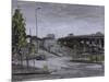 Eastville Roundabout, Light Rain, October-Tom Hughes-Mounted Giclee Print