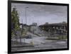 Eastville Roundabout, Light Rain, October-Tom Hughes-Framed Giclee Print