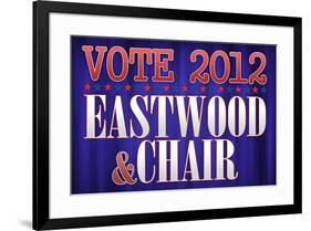 Eastwood and Chair 2012-null-Framed Poster