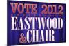 Eastwood and Chair 2012-null-Mounted Poster