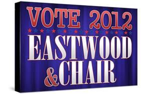 Eastwood and Chair 2012-null-Stretched Canvas