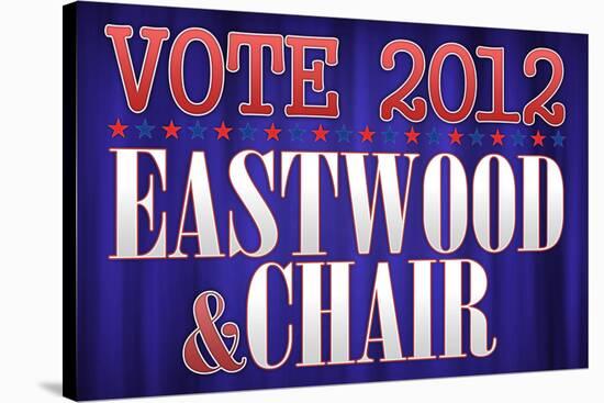 Eastwood and Chair 2012-null-Stretched Canvas