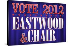 Eastwood and Chair 2012-null-Stretched Canvas