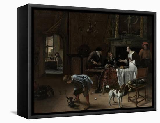 Easy Come, Easy Go, 1661-Jan Havicksz Steen-Framed Stretched Canvas