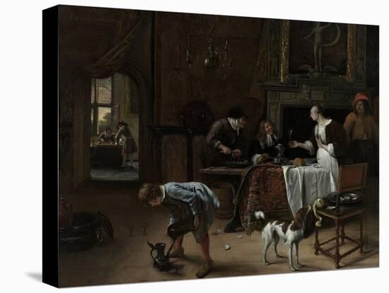 Easy Come, Easy Go, 1661-Jan Havicksz Steen-Stretched Canvas