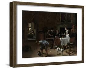 Easy Come, Easy Go, 1661-Jan Havicksz Steen-Framed Giclee Print