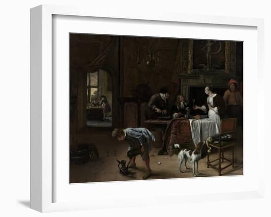 Easy Come, Easy Go, 1661-Jan Havicksz Steen-Framed Giclee Print