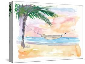 Easy Going Hammock under Palms-M. Bleichner-Stretched Canvas