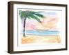 Easy Going Hammock under Palms-M. Bleichner-Framed Art Print