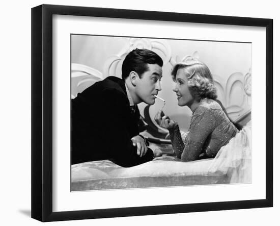 Easy Living, Ray Milland, Jean Arthur, 1937-null-Framed Photo