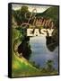 Easy Living-null-Framed Stretched Canvas