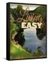 Easy Living-null-Framed Stretched Canvas