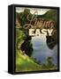 Easy Living-null-Framed Stretched Canvas