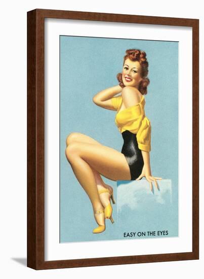 Easy on the Eyes, Cheesecake-null-Framed Art Print