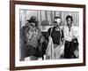 Easy Rider by DennisHopper with Dennis Hopper, Peter Fonda and Jack Nickolson, 1969 (b/w photo)-null-Framed Photo