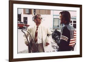 Easy Rider by DennisHopper with Jack Nickolson and Peter Fonda, 1969 (photo)-null-Framed Photo