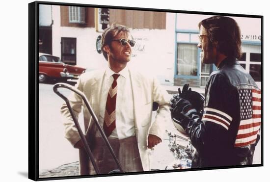 Easy Rider by DennisHopper with Jack Nickolson and Peter Fonda, 1969 (photo)-null-Framed Stretched Canvas