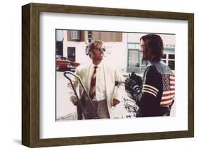 Easy Rider by DennisHopper with Jack Nickolson and Peter Fonda, 1969 (photo)-null-Framed Photo