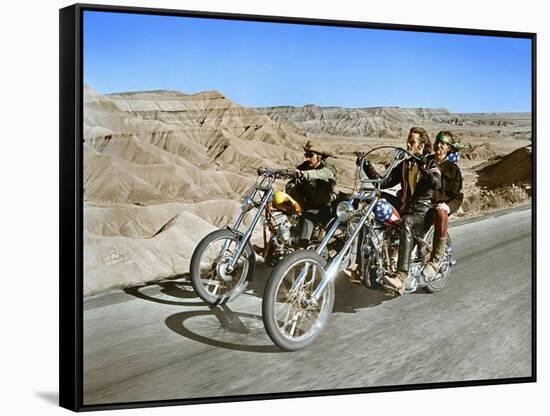 Easy Rider, Dennis Hopper, Peter Fonda, 1969-null-Framed Stretched Canvas