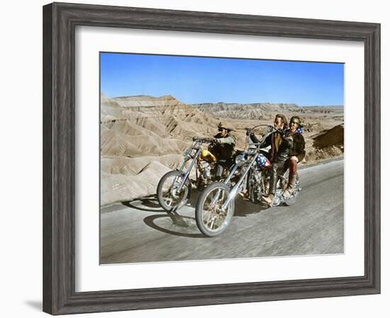 Easy Rider, Dennis Hopper, Peter Fonda, 1969-null-Framed Photo