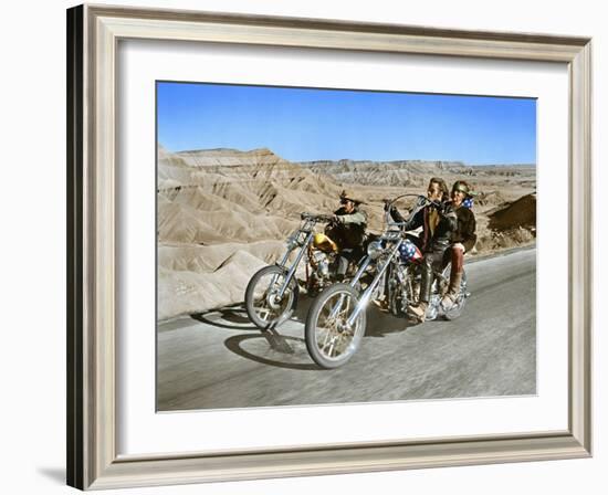 Easy Rider, Dennis Hopper, Peter Fonda, 1969-null-Framed Photo