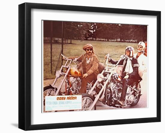 Easy Rider, Dennis Hopper, Peter Fonda, Jack Nicholson, 1969-null-Framed Art Print