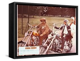 Easy Rider, Dennis Hopper, Peter Fonda, Jack Nicholson, 1969-null-Framed Stretched Canvas