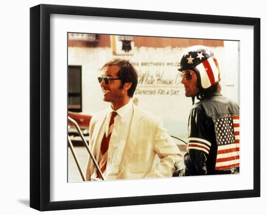 Easy Rider, Jack Nicholson, Peter Fonda, 1969-null-Framed Photo