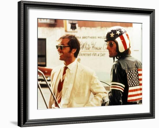 Easy Rider, Jack Nicholson, Peter Fonda, 1969-null-Framed Photo