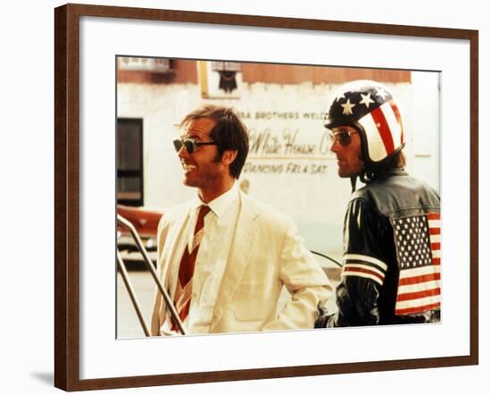 Easy Rider, Jack Nicholson, Peter Fonda, 1969-null-Framed Photo